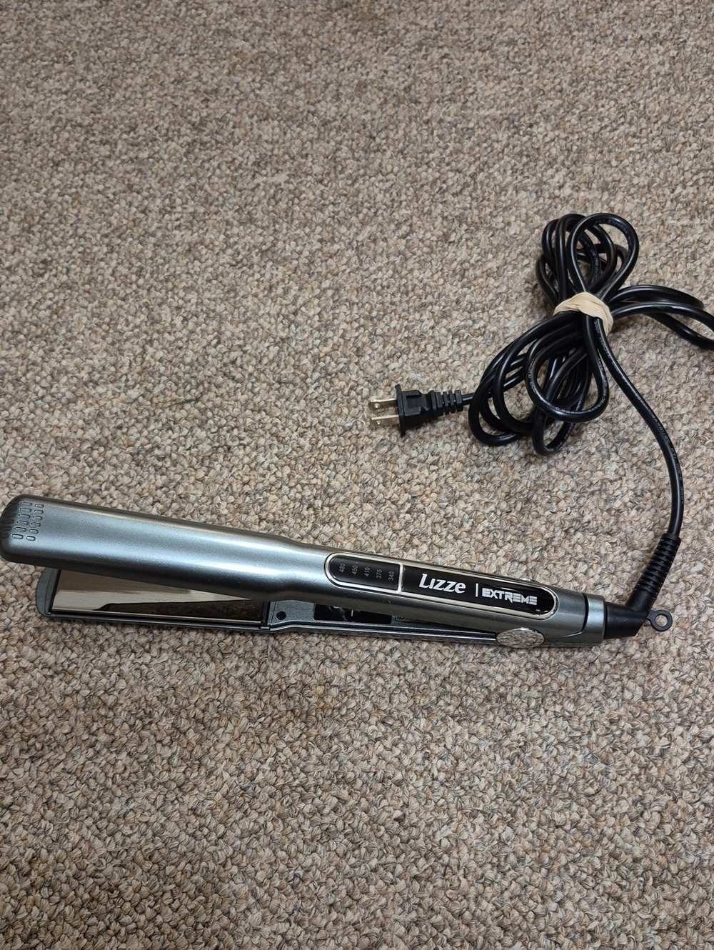 Lizze Extreme Silver Hair Straightener Professional Flat Iron